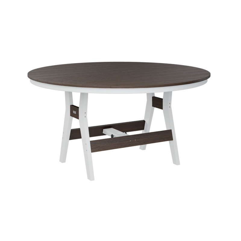Table ronde à hauteur de comptoir de 60 po Berlin, H 35,5 po x l 60 po x P 60 po, Imbuia