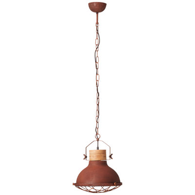 1 - Light Rust Dome Pendant