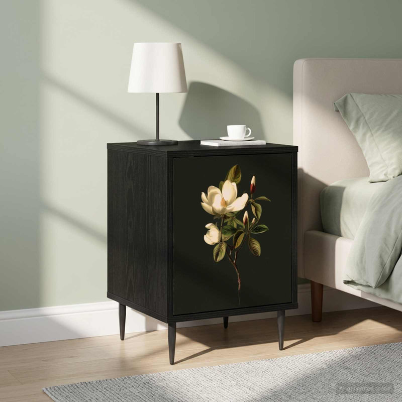 36cm W Engineered Wood Bedside Table