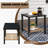 2 - Person Rocking Bistro Set, Patio Rocking Wicker Conversation Set With Cushions, Outdoor Patio Furniture For Garden, Balcony, Backyard-817557751