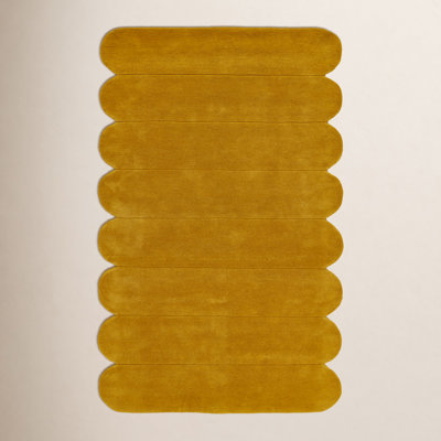 Dabria Orange Hand-Tufted Wool Rug