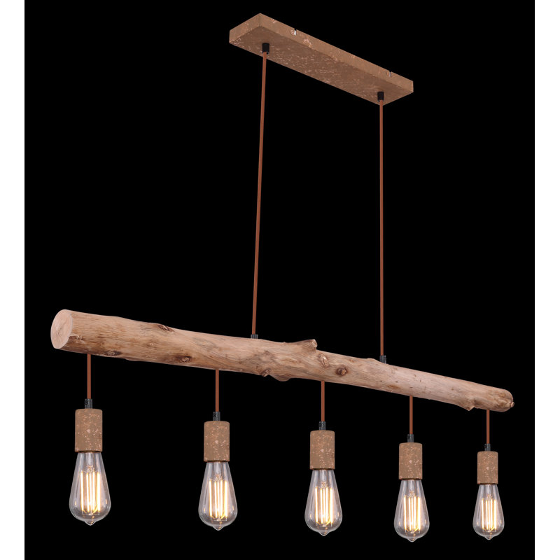 Ludowici 5 - Light Brown Kitchen Island Pendant