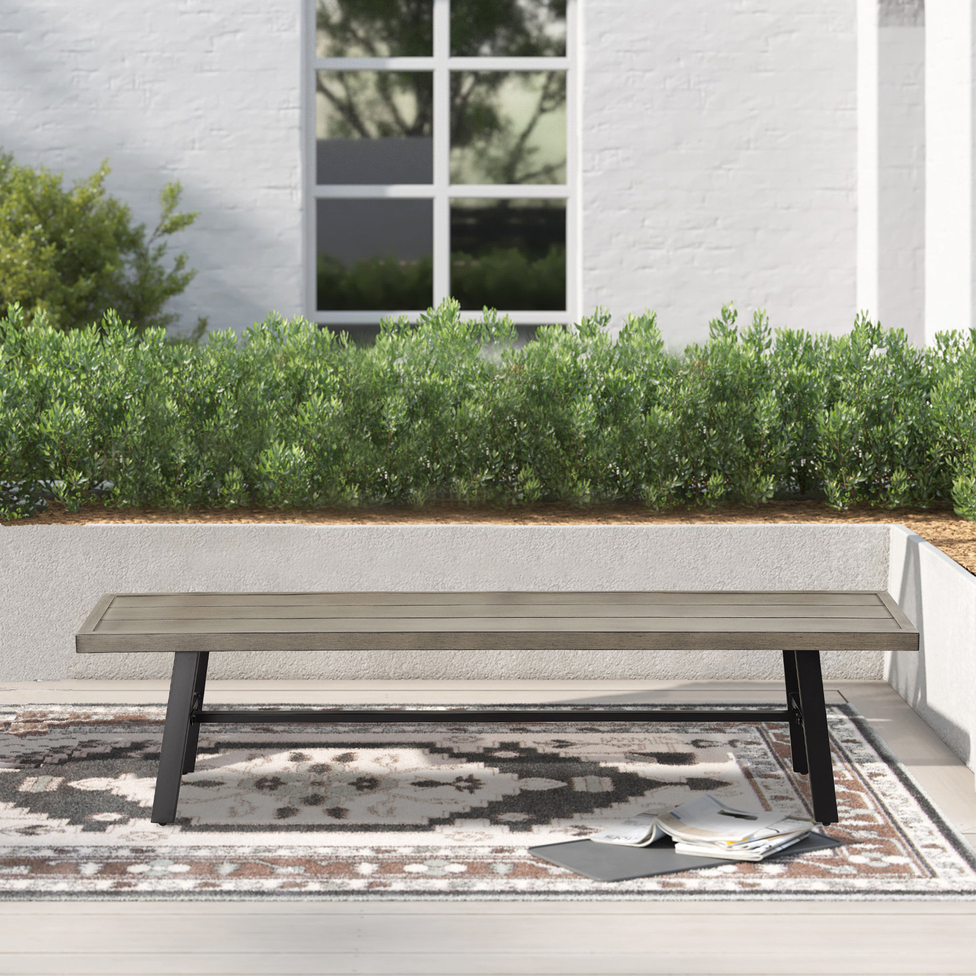 17 Stories Outdoor Bench Wayfair Canada   Outdoor Bench 