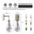 Raindrop Thick Crystal Arm Wall Sconce-499611286