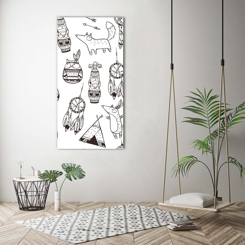 Indian Background - Wrapped Canvas Print