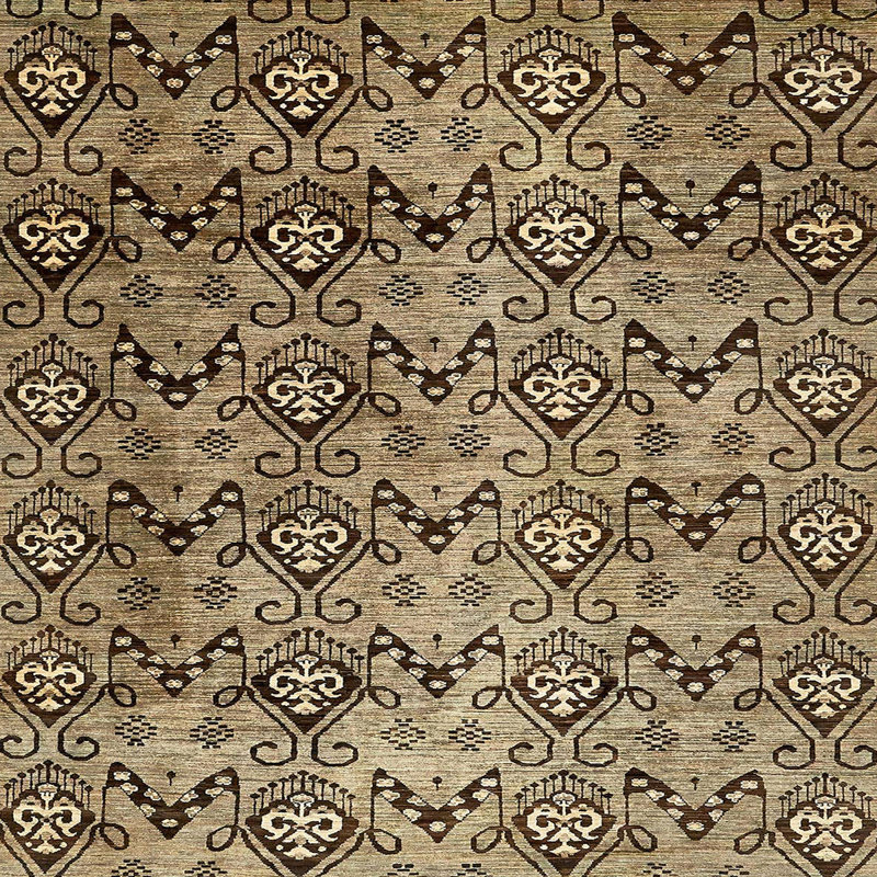 Clairday Abstract Indoor Rug, Square 5'