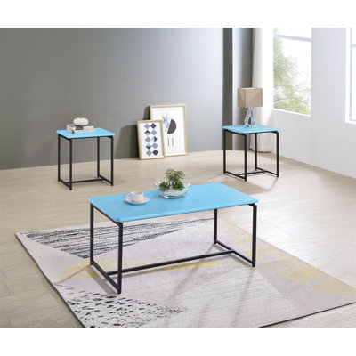 Kapp Coffee Table,3 Piece Coffee Table and End Table Set,Trestle Leg by Ebern Designs