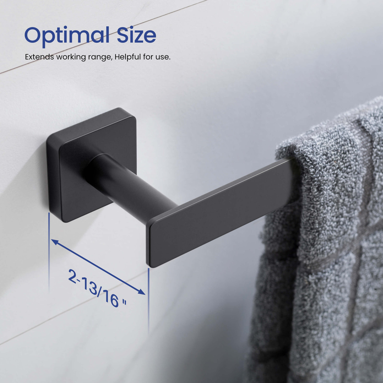 Blaze 26'' Towel Bar, Matte Black