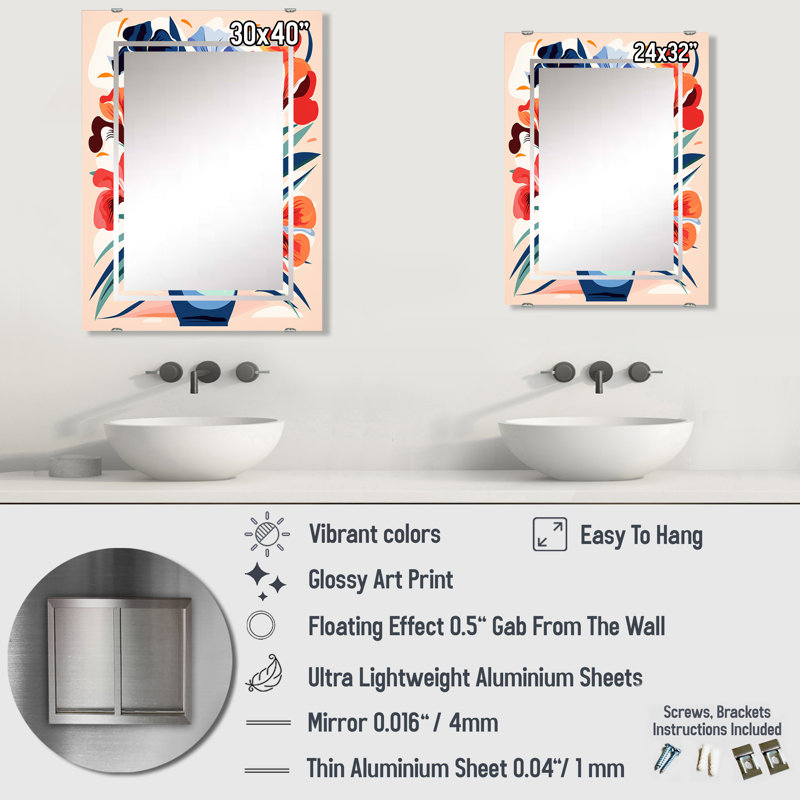 Miroir Castleman, 40 po x 30 po
