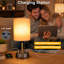 Lampe de chevet avec double réveil et station de charge