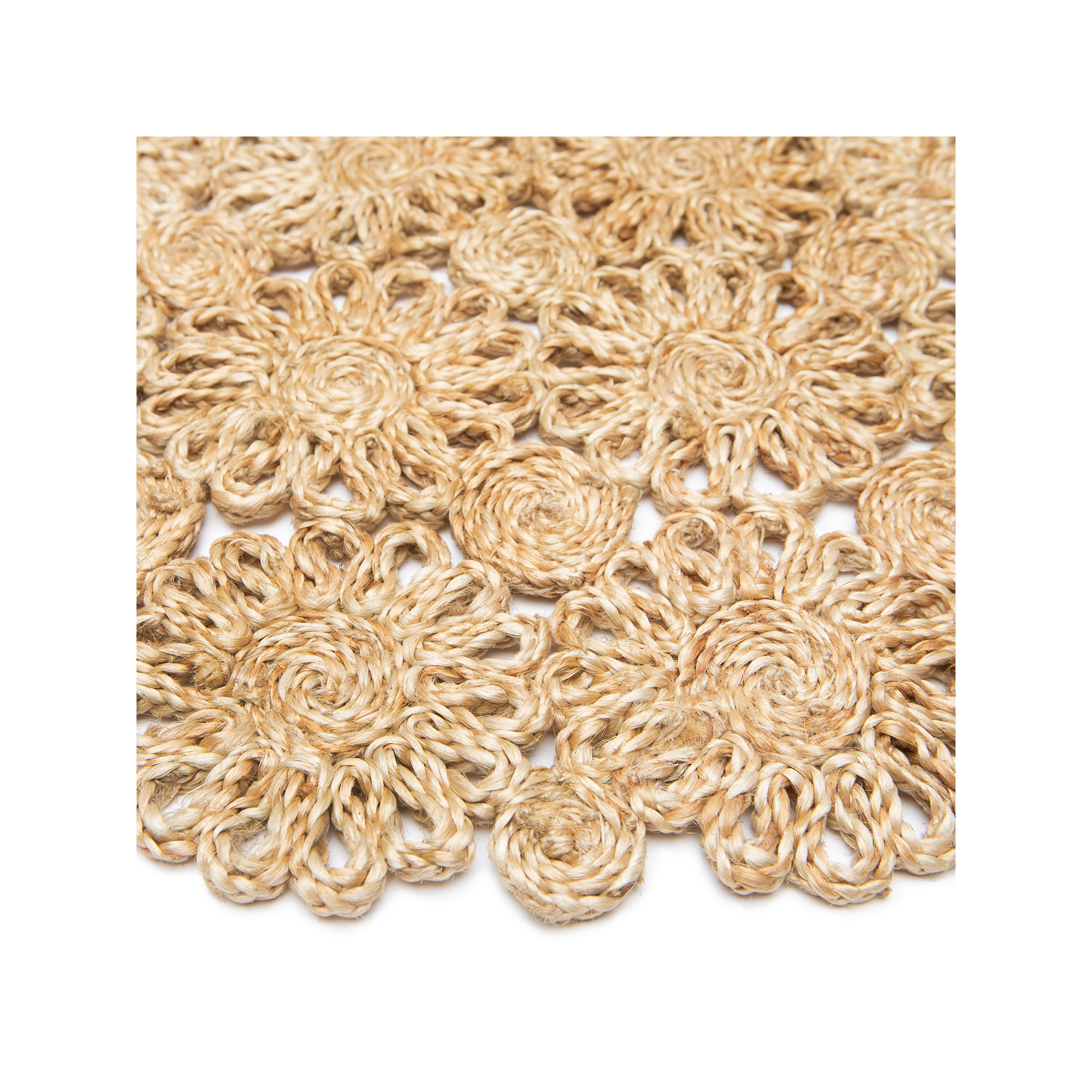 Bladwell Jute Round Placemat, Natural