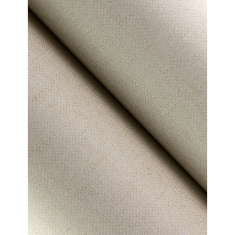 Papier peint tissé en tissu bleu clair Chambray, Ivoire ivoire