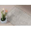 Tapis de porte turc tissé à la main dans des tons neutres avec un design texturé pour un décor de hall d'entrée chic et bohème