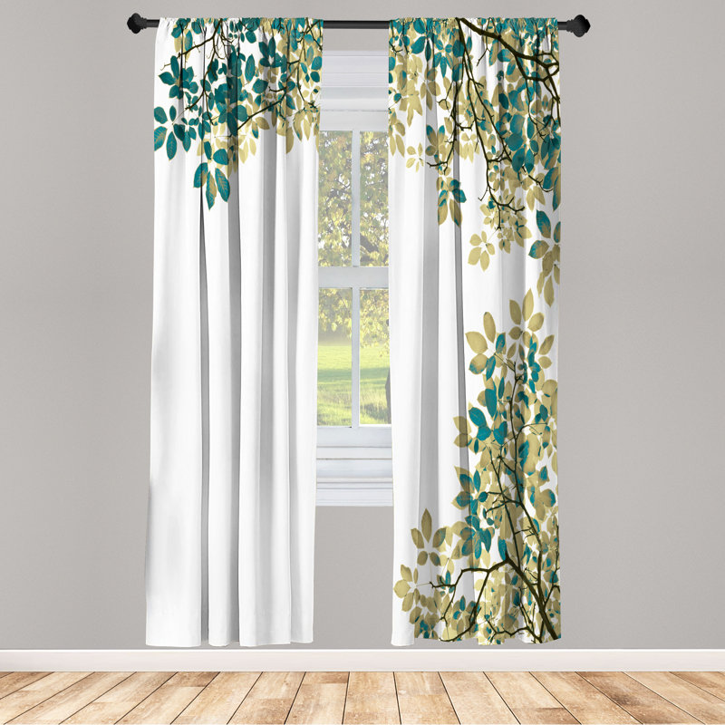 Semi Sheer Curtain Pair, 28" W x 84" L, Dark Teal