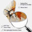 Horloge murale orange asymétrique abstraite, impression de fractale abstraite-104144899