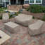 Housse pour causeuse de patio Modern Leisure, imperméable, L 66 po x l 40 po x H 39 po, grès-73175161