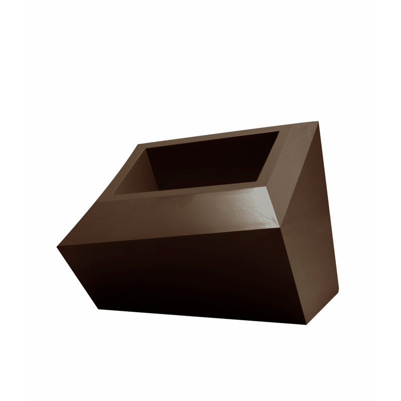 Pot à fleur en résine Faz, H 23,5 po x l 32,25 po x P 24,75 po, Bronze