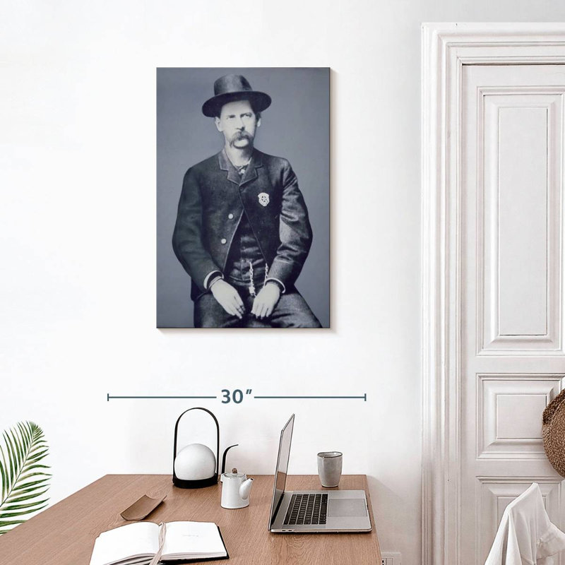 Lelar Wyatt Earp June 1883, 30" H x 20" W