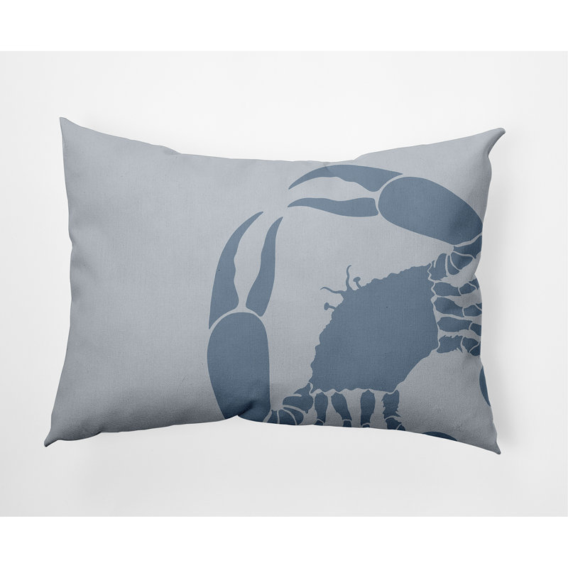Housse de coussin et insert Shirley Mills en crabe PAN468, 20 po x 20 po, Fumée poussiéreuse
