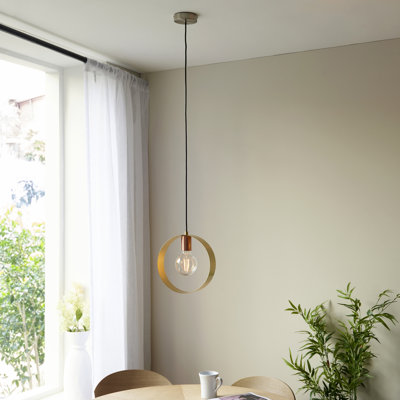 Maleah 1 - Light Nickel Single Pendant