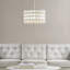 Lustre tambour en verre 4 lumières Abbot