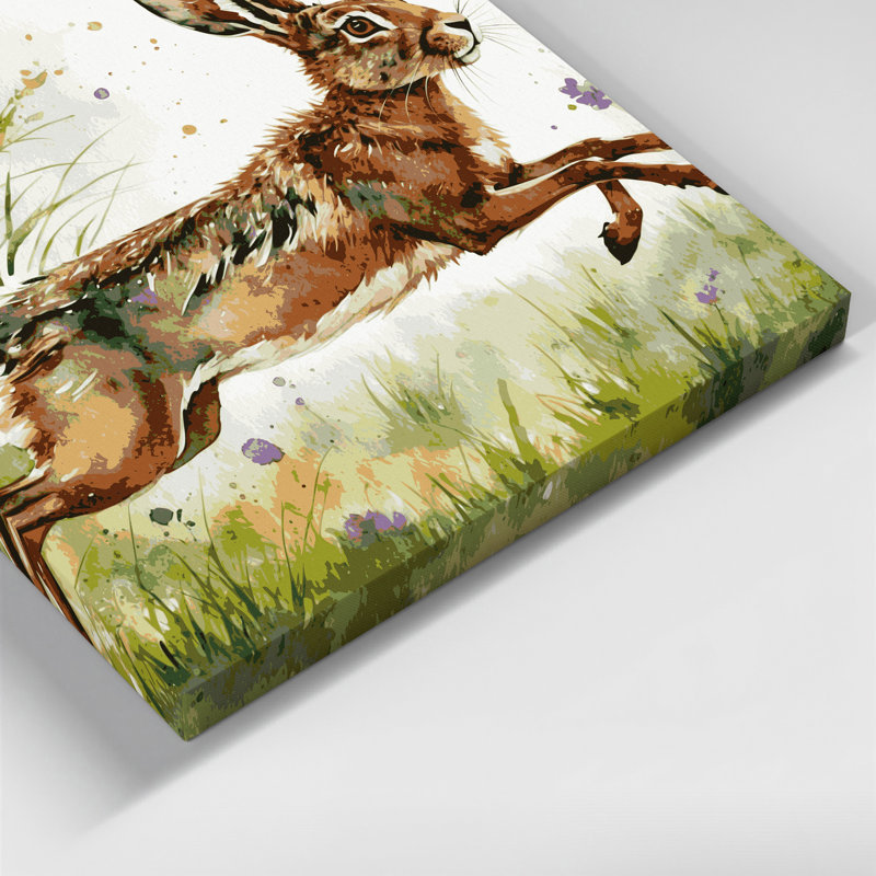 Art mural sur toile beige, H 32 po x l 32 po