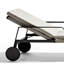 Chaise longue en osier Luxe