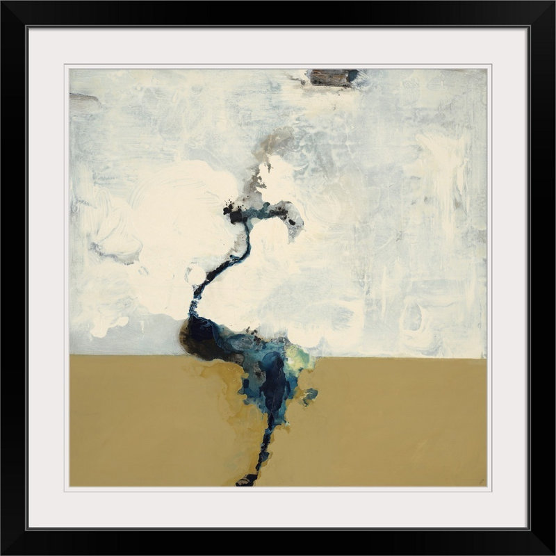 " Scandinavian Modern " by Kari Taylor Painting, 20" H x 20" W x 1" D, Black Framed