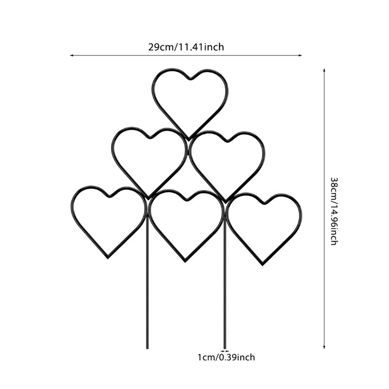 38cm H x 29cm W Metal Trellis