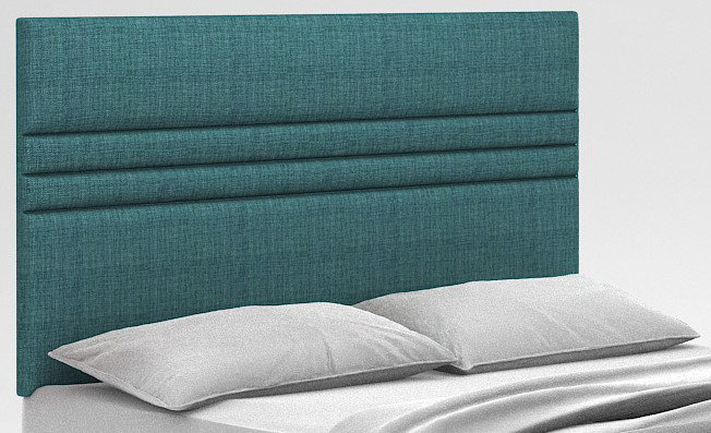 Elsa Upholstered Headboard, Wool Sky, Small Double (4')
