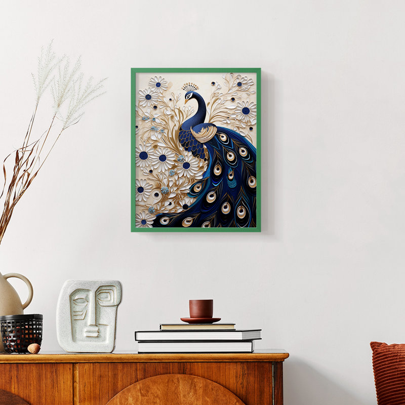 ANIMALS Series CCXLV - reproduction encadrée de qualité supérieure - prête à être accrochée - aucun clou requis, Vert