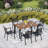 Leonard 6 - Person Patio Dining Set with Rectangular Table