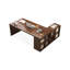 Bureaux en bois massif en L noyer-107934395-107934398