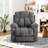 Rawleigh 41.3'' Wide Chenille Power Lift Recliner with Lumbar Heat & 8-Point Massage & USB Port  & Dual Hidden Cup Holders-34539657