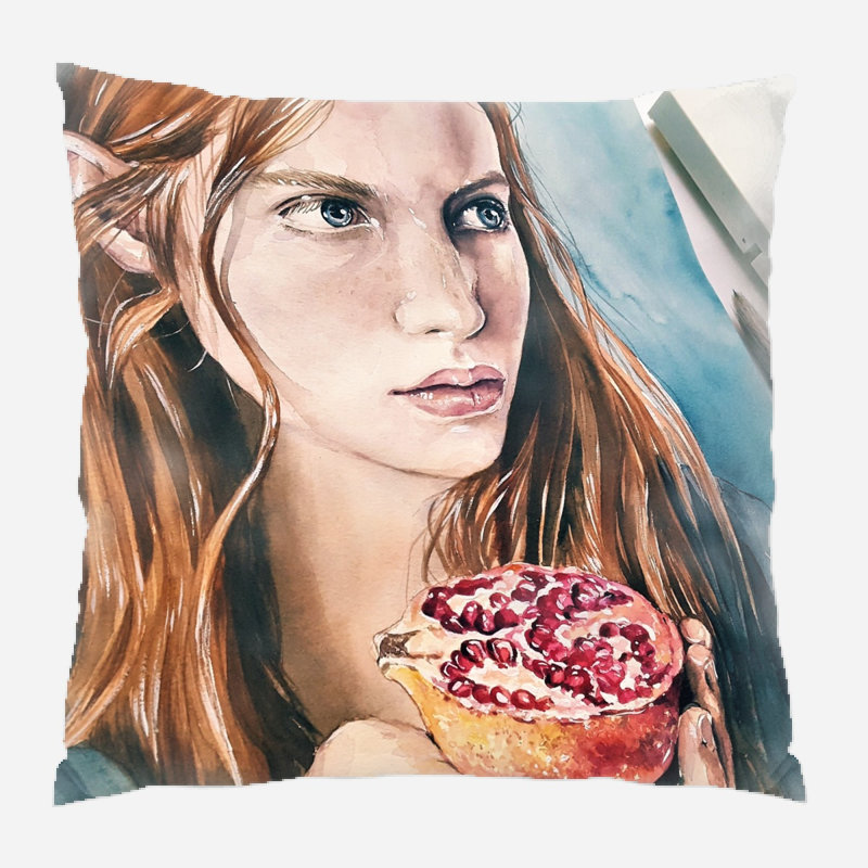 Reversible Throw Pillow, Microsuede, Indoor