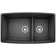 Performa SILGRANIT 33" 60/40 Double Bowl Undermount Kitchen Sink with Low Divide