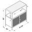 Armoire d'appoint 2 portes Kenneth