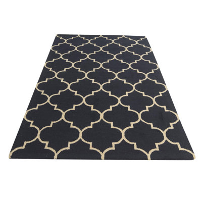 Tapis bleu foncé Otto
