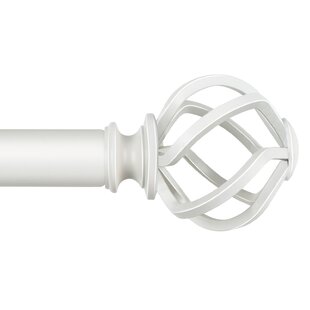 Double Blackout Curtain Rod16 Mm, French Style Finish for Window With Steel  Rings Hooks, Wall Mounting 