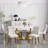 Hoppus 6 - Person Pedestal Dining Set-2107045108-2107045113