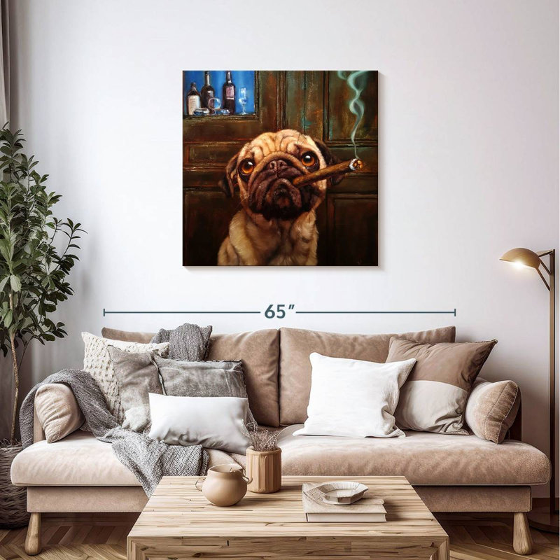 Ketti Uptown Pug, 36" H x 36" W