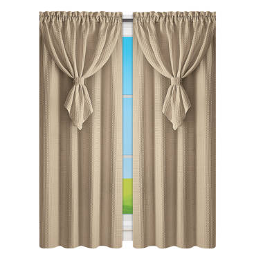 Latitude Run® Aurla Allegra Curtain Panel With Attached Valance