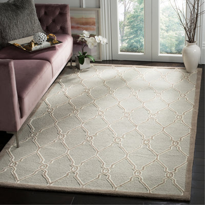 Cannen Hand Tufted Wool Geometric Rug