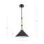 Luminaire suspendu cône 1 lumière Harvest-877214468-877214471