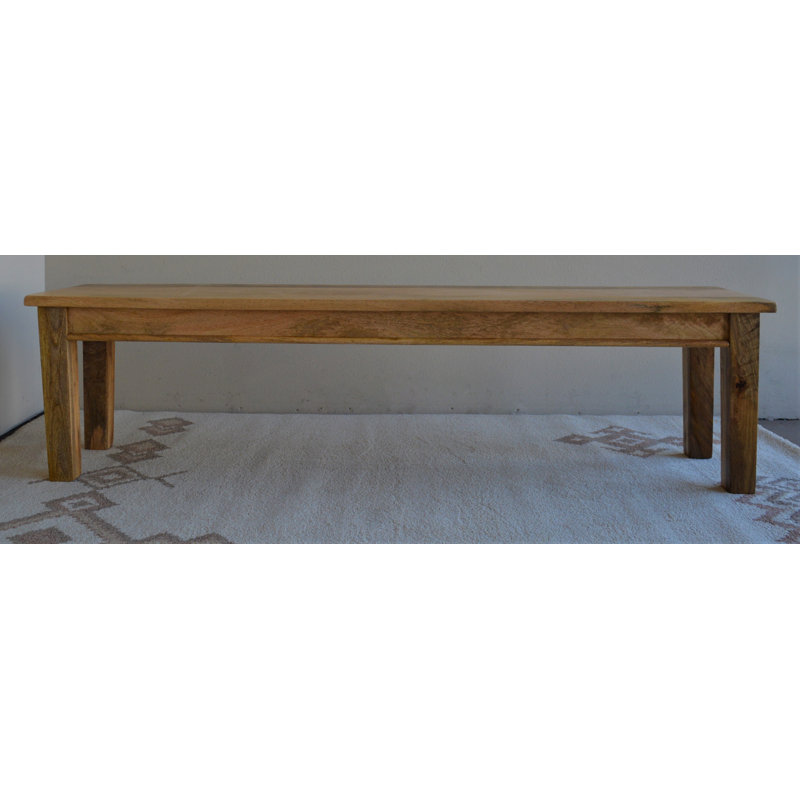 Perrine Solid Wood Bench, 18" H x 46" W x 16" D