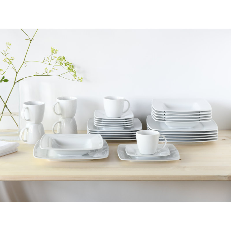 Victoria WeiÃ 30 Piece Bone China Dinnerware Set, Service for 6