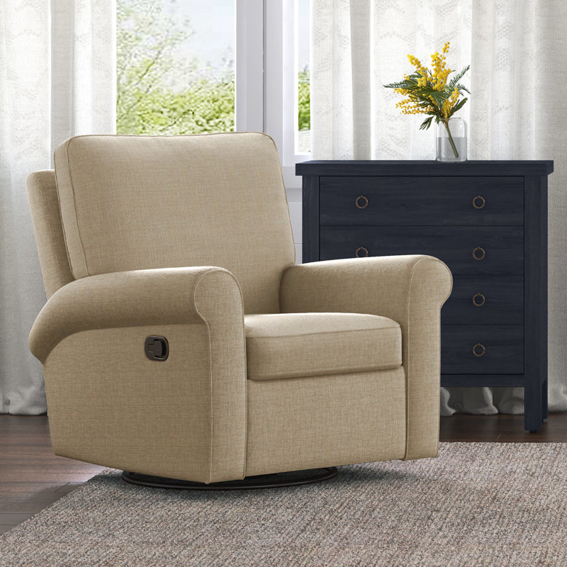 Fauteuil inclinable pivotant ClickDecor Hughes, Sable