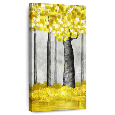 Arbre abstrait doré