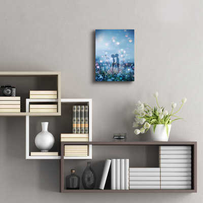 Art mural en verre Latitude Run® «Couple» par r3darch0n