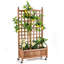 Boîte à fleurs en bois avec treillis Bardot-719651138